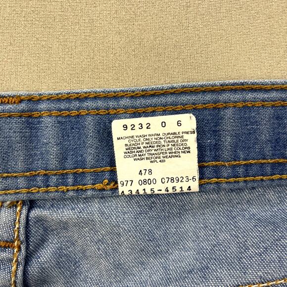 Vintage Levis Skosh Jeans Mens 38 Blue Denim Straight Leg Light Stone Wash y2k - Picture 7 of 14
